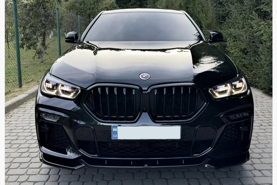 BMW X6 G06 2019–2027 Ledvičke 1 Bar (2019-2022, sijajno črna) Image