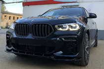 BMW X6 G06 2019–2027 Ledvične rešetke 1 Bar (2019-2022, mat črna) fotografija 3