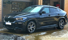 BMW X6 G06 2019–2027 M-Look ledvične rešetke (2019-2022, sijajno črna) fotografija 2