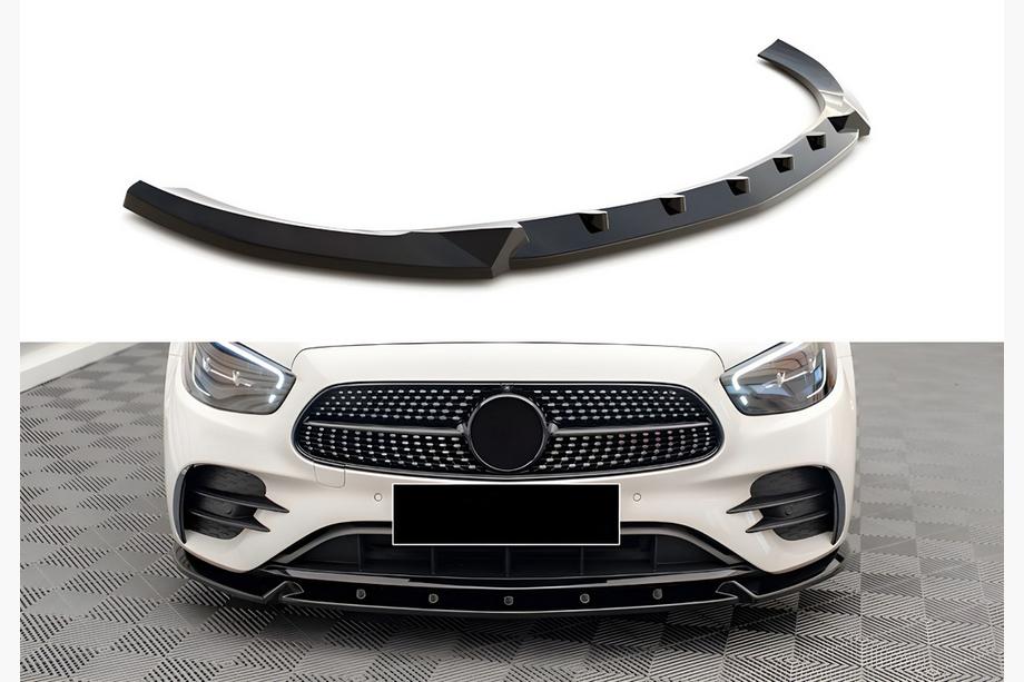 Mercedes Razred E W213 2016–2023 DPT sprednji lip spojler (za AMG-Line, 2020-2023, sijajno črna) Image