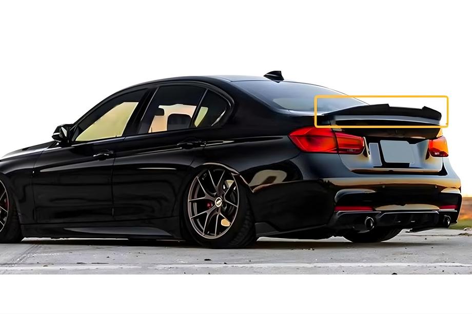 BMW serija 3 F30/F31 2012–2019 Zadnji spojler PSM-Style (za F30/F80, črna sijaj) Fotografija 2