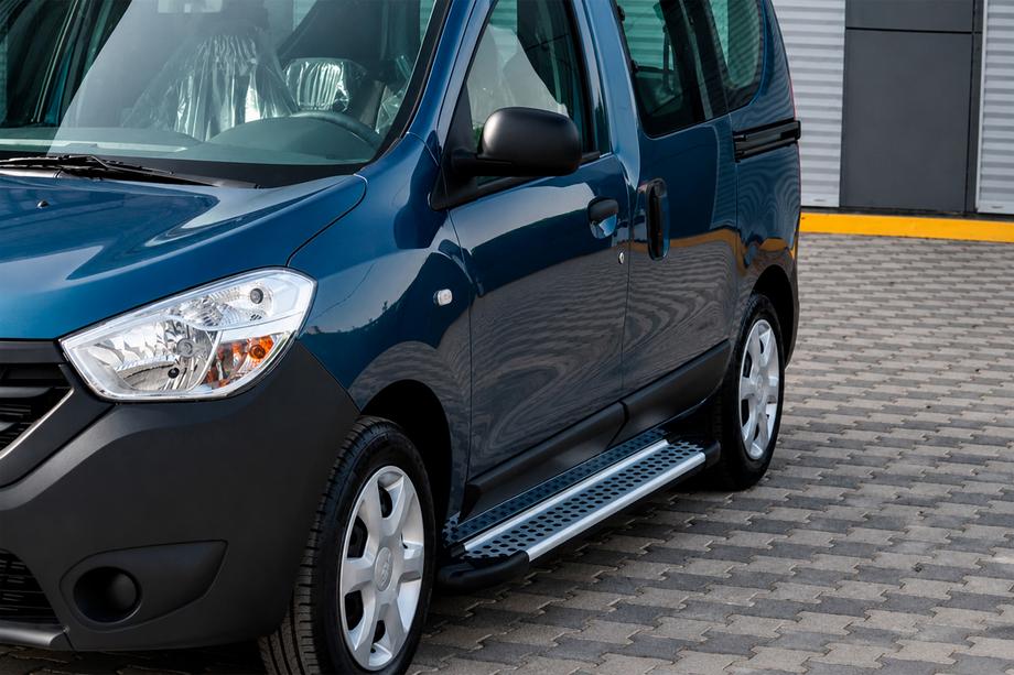 Dacia Dokker 2013–2022 Stranske stopnice tipa X5 (2 kosa, aluminij) Image