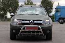 Dacia Duster 2008–2018 Prednji zaščitni lok (kengurin) z napisom WT004 (nerjaveče jeklo) fotografija 3