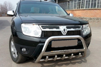 Dacia Duster 2008–2018 Prednji zaščitni lok (kengurin) z napisom WT004 (nerjaveče jeklo) fotografija 5
