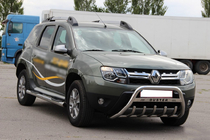 Dacia Duster 2008–2018 Prednji zaščitni lok (kengurin) z napisom WT004 (nerjaveče jeklo) fotografija 2