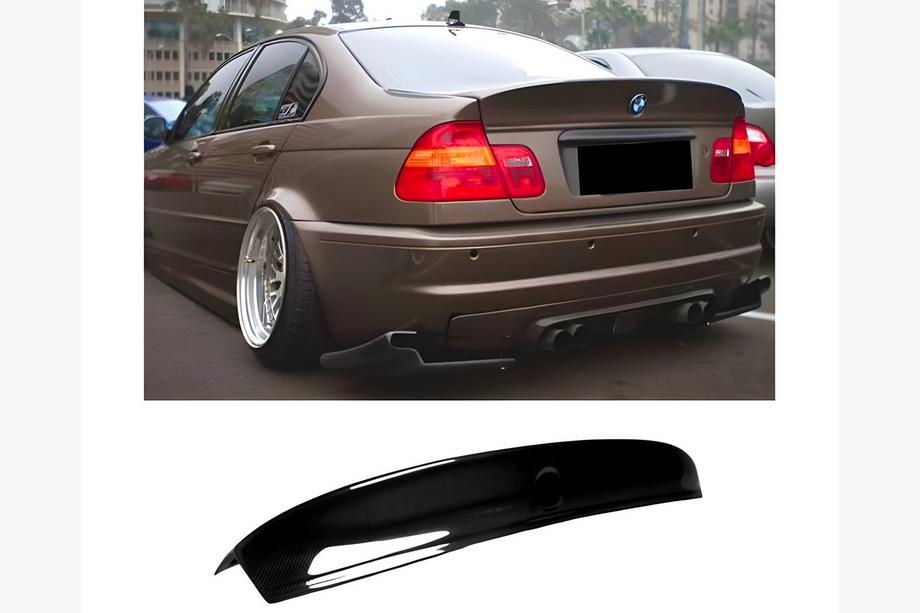 BMW serija 3 E46 1998–2006 Spojler CSL-style V1 (za SD, sijajno črna) Image