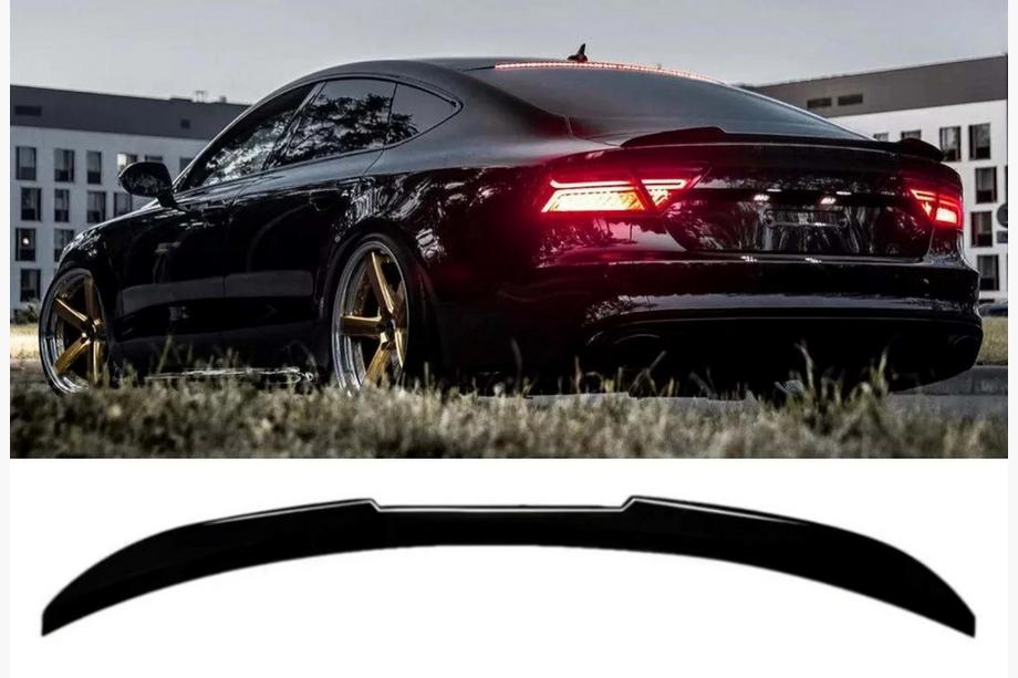 Audi A7 2010–2018 Spojler DPT V2 (Sedan, črni visok sijaj) Image