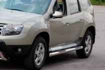 Dacia Duster 2008–2018 Bočne cevi z vložki (2 kosa, nerjaveče jeklo) fotografija 6