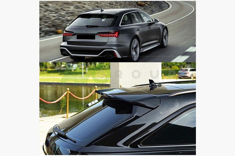 Audi A6 C8 2018–2025 Spojler DPT V2 (Avant, črna visokega sijaja) Image