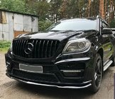 Mercedes GL/GLS razred X166 2012–2019 Sprednja maska GT Panamericana Black (za GL High) fotografija 3