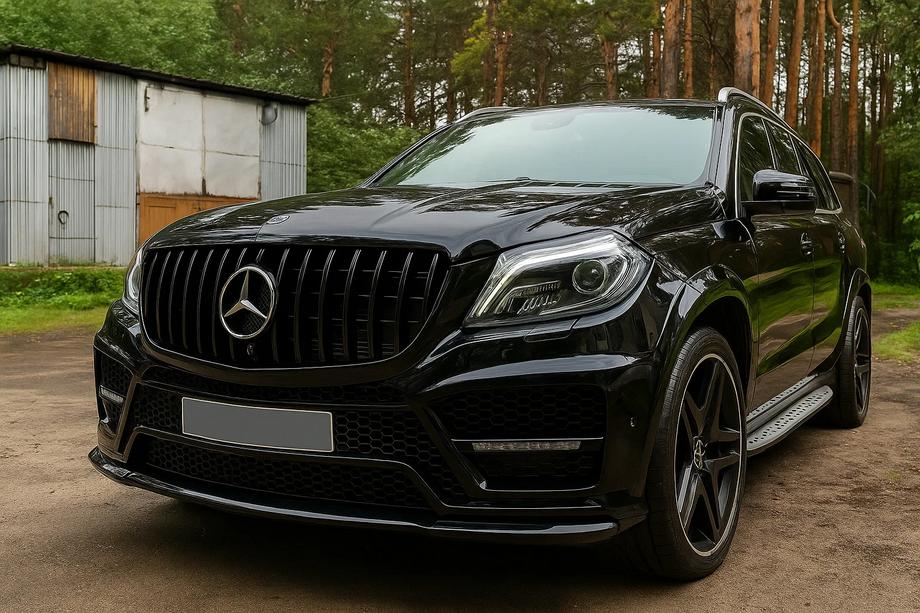 Mercedes GL/GLS razred X166 2012–2019 Sprednja maska GT Panamericana Black (za GL High) Image