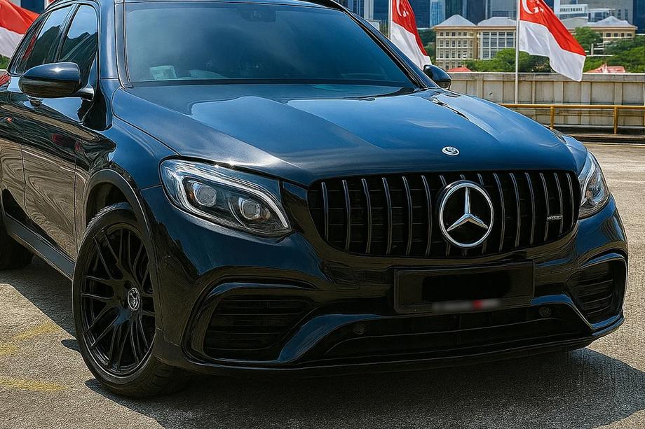 Mercedes GLC Coupé C253 2016–2023 Sprednja maska hladilnika GT Panamericana Black (za 2015-2019) Image