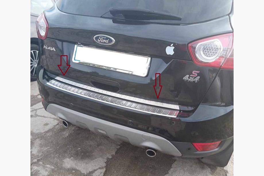 Ford Kuga 2008–2013 Zaščitna letev roba prtljažnika (nerjaveče jeklo) Image