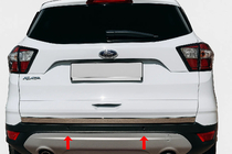 Ford Kuga/Escape 2013–2019 Zaščitna letev roba prtljažnika (nerjaveče jeklo) Carmos - turško nerjaveče jeklo fotografija 3