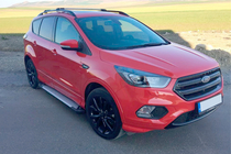 Ford Kuga/Escape 2013–2019 Stranske stopnice Allmond Grey (2 kos, aluminij) fotografija 10