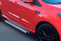 Ford Kuga/Escape 2013–2019 Stranske stopnice Allmond Grey (2 kos, aluminij) fotografija 5