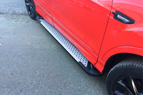 Ford Kuga/Escape 2013–2019 Stranske stopnice Allmond Grey (2 kos, aluminij) fotografija 4