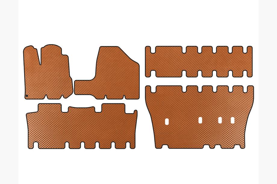 Toyota Sienna 2003–2009 EVA avto preproge (3 vrste, oranžne) Image