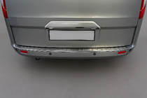 Ford Custom 2013–2022 Kromirana letev nad registrsko tablico (brez kamere, nerjaveče jeklo) fotografija 1