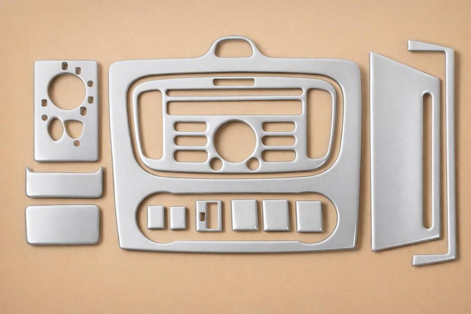 Ford Focus II 2008–2011 Obloge za panel Clima (mini set, aluminij) Image