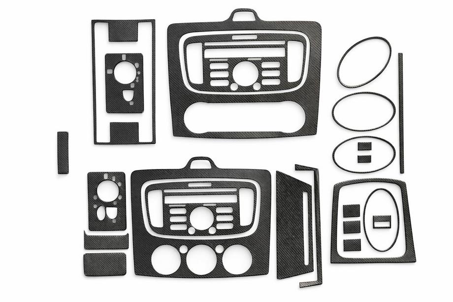Ford Focus II 2008–2011 Okrasne obloge za ploščo Clima/AC (Maxi-set, karbon) Image