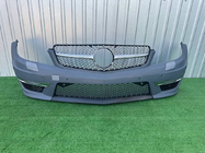 Mercedes razred C W204 2007–2015 Sprednji odbijač 2011-2014 AMG C63 z masko Diamond Silver fotografija 1