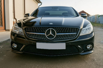 Mercedes SL R230 2001–2011 Sprednja maska Diamond Black (2008-2011) fotografija 3