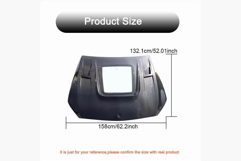 Mercedes C-class W205 2014–2021 Pokrov motorja V1 (Carbon) Fotografija 4