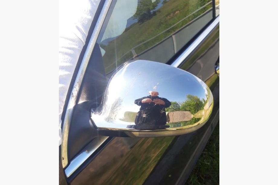 Volkswagen Jetta 2006–2011 Kromirani pokrovi vzvratnih ogledal (2 kosa, nerjaveče jeklo) Fotografija 4