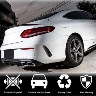 Vložki zadnjega odbijača/difuzorja V1 (za Coupé/Cabriolet Base/AMG-Line/C43 AMG 2015-2019, karbon) fotografija 3