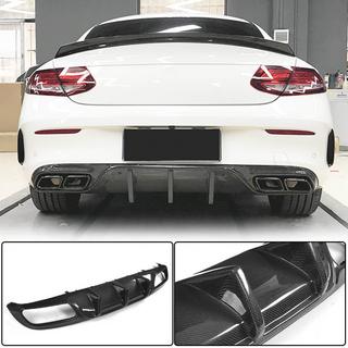 Difuzor zadnjega odbijača V1 (za coupe/cabriolet C63 AMG 2015-2019, karbonska vlakna) fotografija 1
