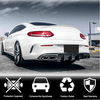 Difuzor zadnjega odbijača V1 (za coupe/cabriolet C63 AMG 2015-2019, karbonska vlakna) fotografija 3