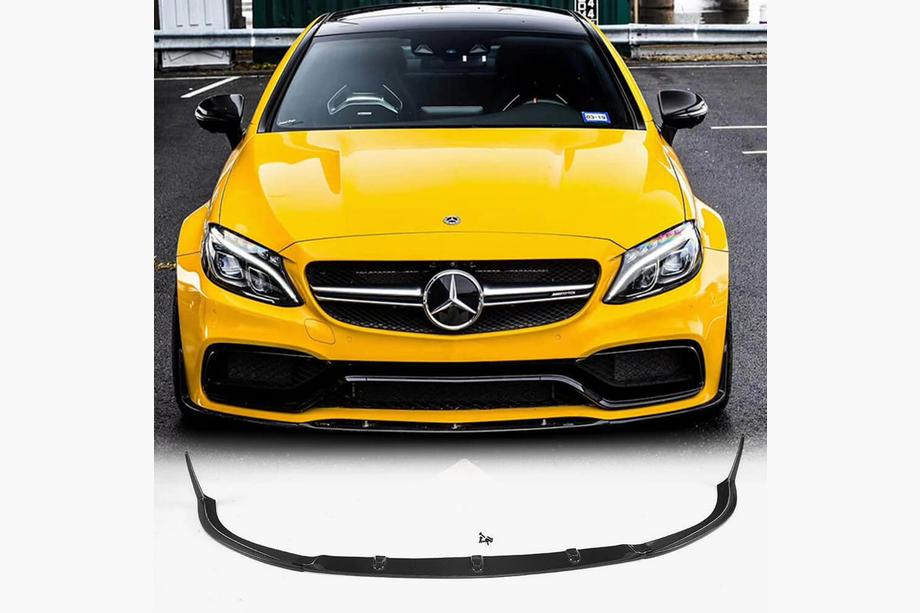 Mercedes C-class W205 2014–2021 Sprednja lipa odbijača Lip V1 (za coupe/cabriolet C63 AMG 2015-2019, karbon) Image