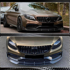 Mercedes C-class W205 2014–2021 Sprednji lip odbijača Lip V2 (za kupe/kabriolet C63 AMG 2015-2019, karbon) fotografija 5