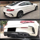 Mercedes C-class W205 2014–2021 Karbonske obloge zadnjega odbijača (za kupe/kabriolet C63 AMG 2015-2019) fotografija 3