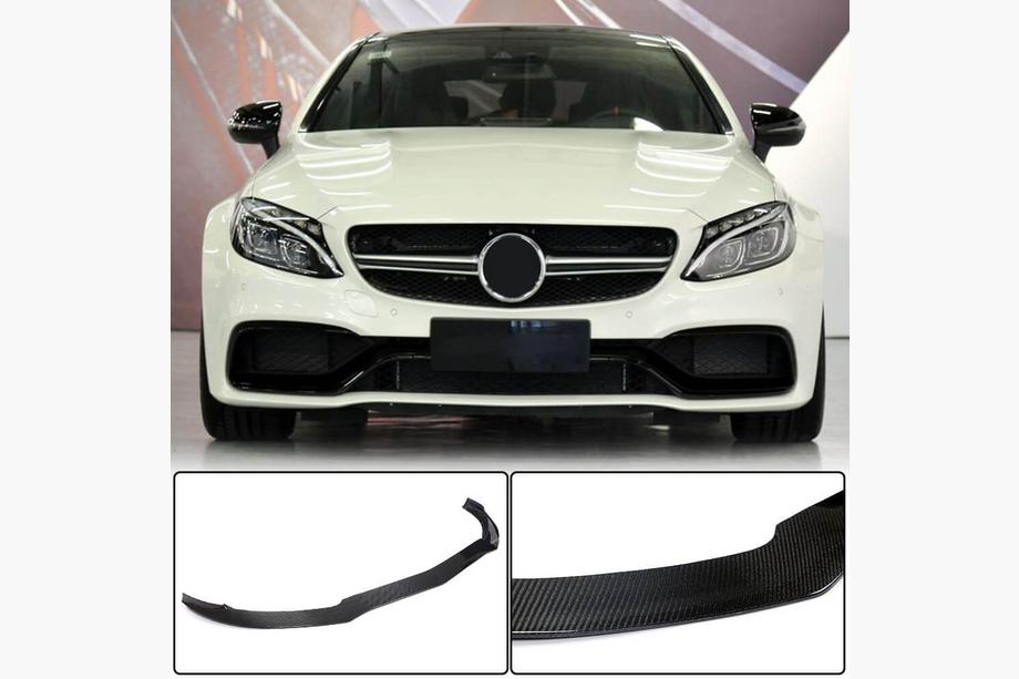 Mercedes C-class W205 2014–2021 Karbon sprednji lip spojler Lip V3 (za coupe/kabriolet C63 AMG 2015-2019) Image