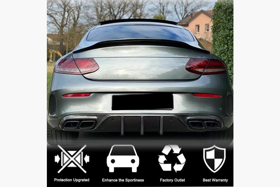 Mercedes C-class W205 2014–2021 Spojler V6 (za kupe 2015–2019, plastika) Image