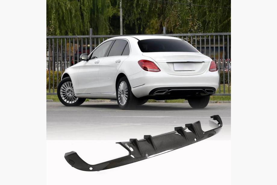 Mercedes C-class W205 2014–2021 Difuzor zadnjega odbijača (za SD Base 2015-2019, karbon) Image
