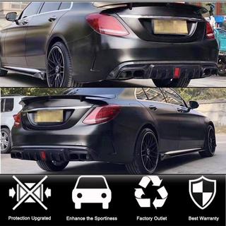 Difuzor zadnjega odbijača z izpušnimi zaključki (za SD C43 AMG 2015-2021, karbon) Mercedes C-class W205 2014–2021 fotografija 2