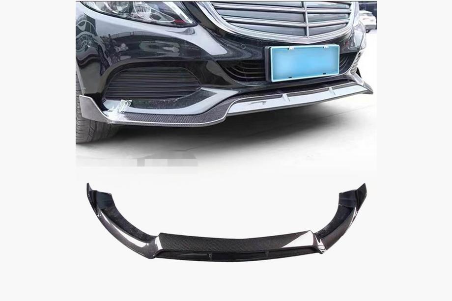 Mercedes C-class W205 2014–2021 Lip za sprednji odbijač Lip V1 (za SD Base 2019-2021, karbon) Image
