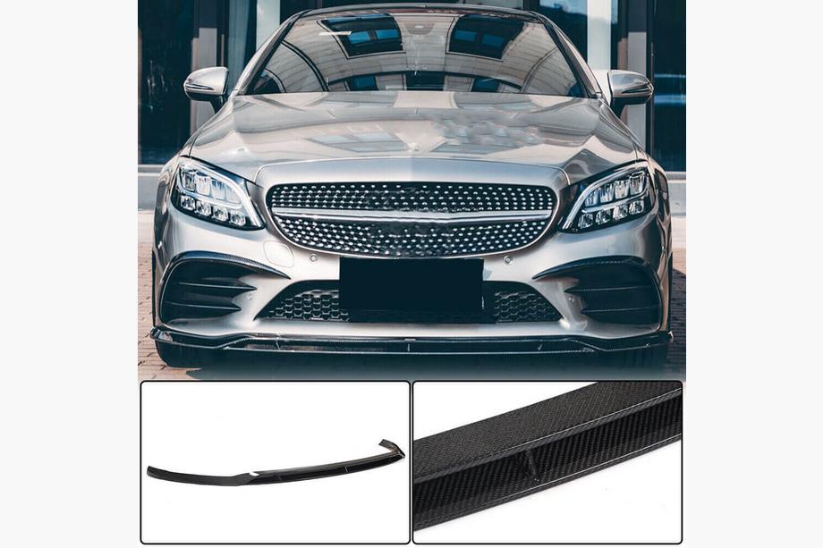 Mercedes C-class W205 2014–2021 Sprednji odbijač lip Lip V1 (za C43 AMG 2019-2021, karbon) Image
