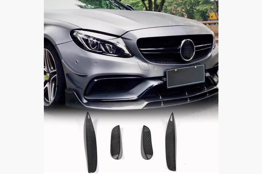 Mercedes C-class W205 2014–2021 Karbon dodatki za sprednji odbijač (za C63 AMG 2015-2019) Image