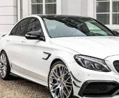 Mercedes C-class W205 2014–2021 Obloge prednjih blatnikov (za coupe/kabriolet C63 AMG 2015-2019, karbon) fotografija 7