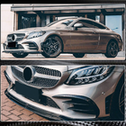 Mercedes C-class W205 2014–2021 Dodatki za sprednji odbijač V1 (za C43 AMG 2019-2021, karbon) fotografija 6