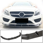 Mercedes C-class W205 2014–2021 Sprednji lip spojler za odbijač Lip V3 (za C43 AMG 2015-2019, karbon) fotografija 1