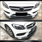 Mercedes C-class W205 2014–2021 Sprednji lip spojler za odbijač Lip V3 (za C43 AMG 2015-2019, karbon) fotografija 3