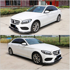 Mercedes C-class W205 2014–2021 Sprednja lip letvica odbijača Lip V5 (za C43 AMG 2015-2019, karbon) fotografija 3