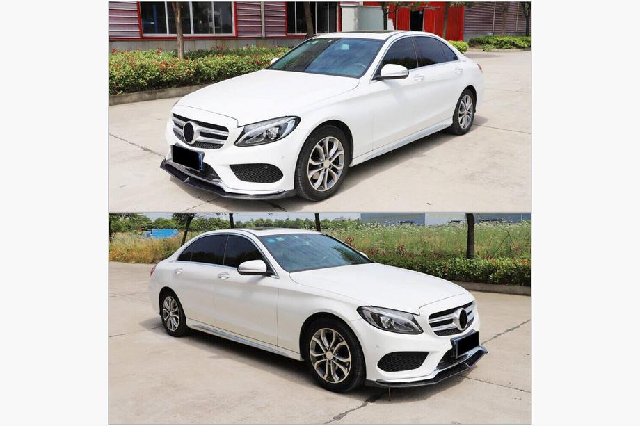 Mercedes C-class W205 2014–2021 Karbon dodatek (lip) za sprednji odbijač Lip V6 (za C43 AMG 2015-2019, karbon) Fotografija 3