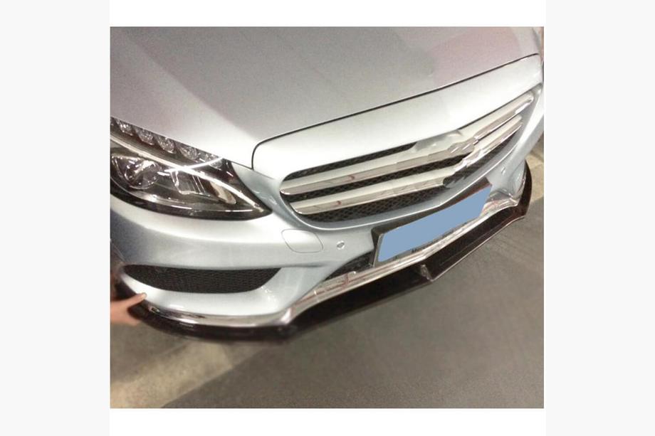 Mercedes C-class W205 2014–2021 Karbon dodatek (lip) za sprednji odbijač Lip V6 (za C43 AMG 2015-2019, karbon) Fotografija 5