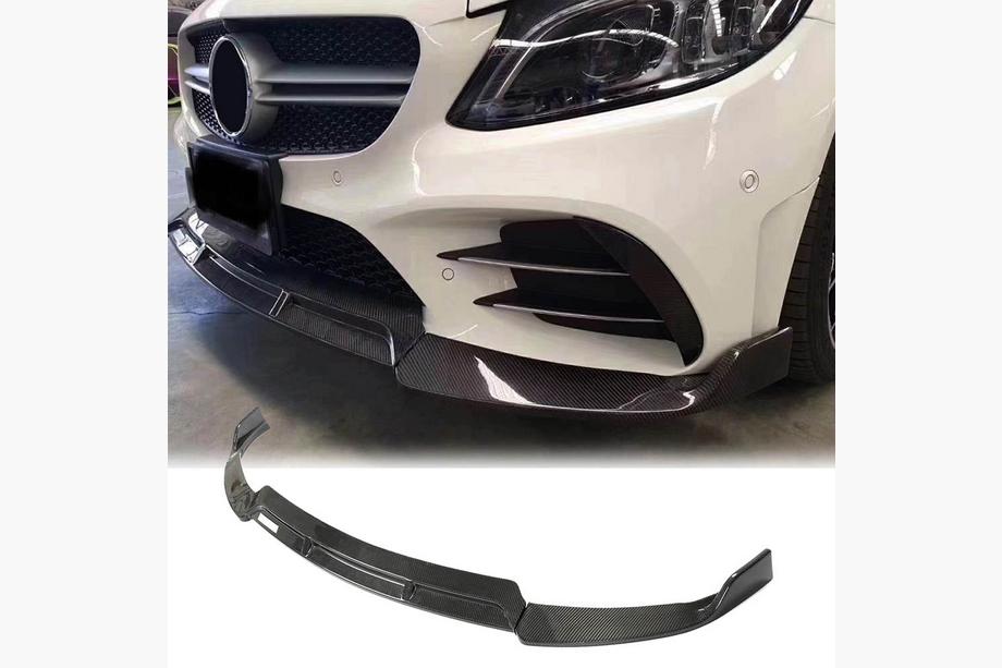 Mercedes C-class W205 2014–2021 Sprednji lip odbijača V3 za C43 AMG 2019-2021 (karbon) Image